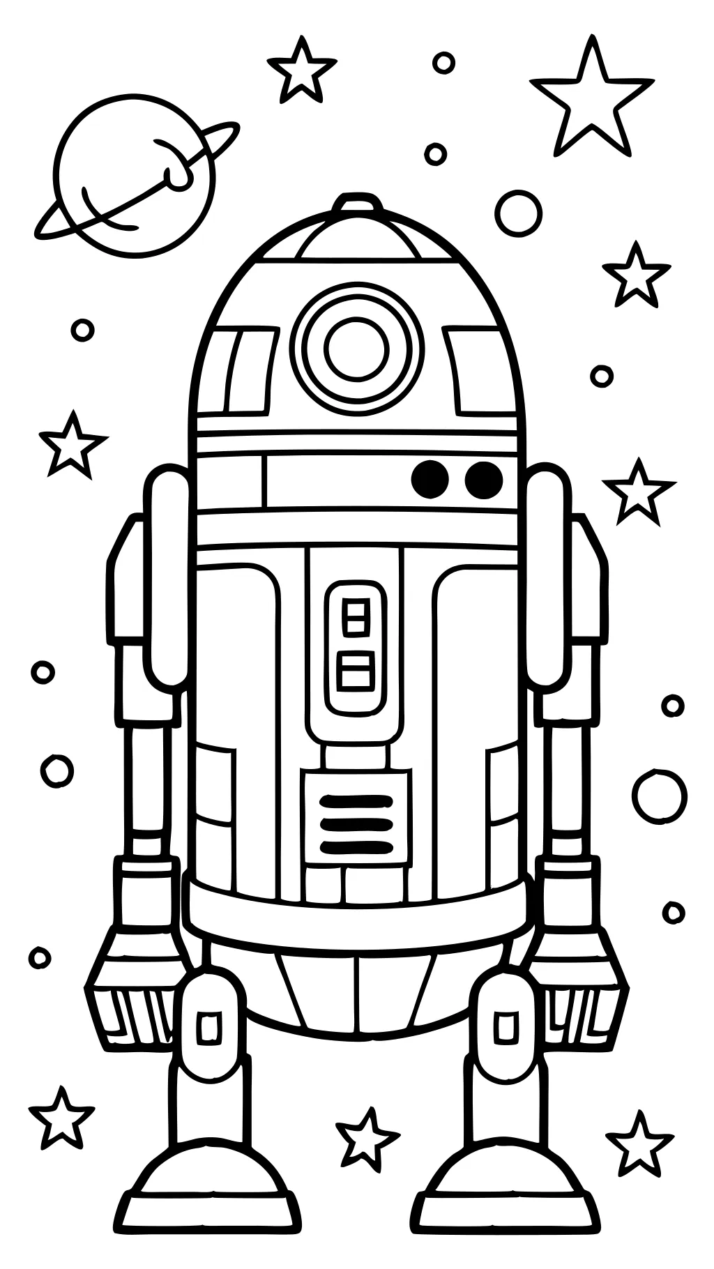 R2D2 Páginas para colorear